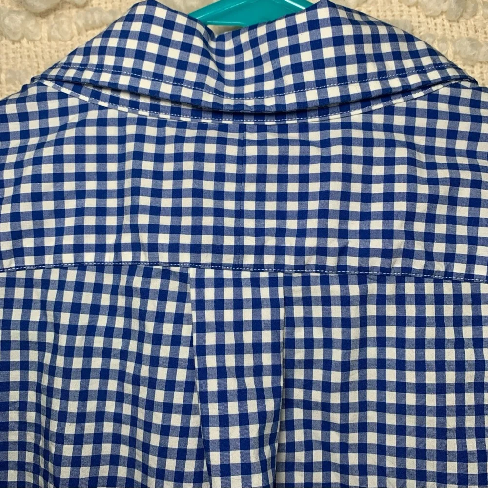 RALPH LAUREN MENS LARGE LONG SLEEVE PLAID SHIRT OXFORD LONG SLEEVE BLUE PINK PON